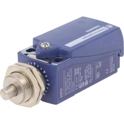 XCKP21H0P16; Limit switch; pin plunger Ø7mm and additional fixation; 10A; SCHNEIDER ELECTRIC