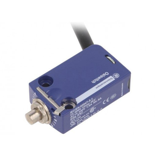 XCMD2110L1; Limit switch; pin plunger Ø7mm; NO + NC; 6A; max.250VAC; lead 1m; SCHNEIDER ELECTRIC