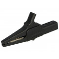 66.9755-21; Crocodile clip; 32A; 1kVDC; black; Grip capac: max.20mm; STÄUBLI