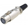 XLR-7G; Plug; XLR; female; PIN: 7; straight; for cable; NINIGI XLR-7G; Plug; XLR; female; PIN: 7; straight; for cable; NINIGI