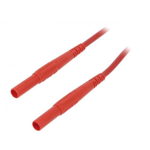 66.9392-20022; Test lead; 32A; 4mm banana plug-4mm banana plug; Len: 2m; red; STÄUBLI