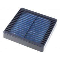 XPFA120BK; Guard; 120x120mm; Mat: plastic; Mounting: screw; Kit: with filter; HAMMOND