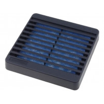XPFA80BK; Guard; 80x80mm; Mat: plastic; Mounting: screw; Kit: with filter; HAMMOND