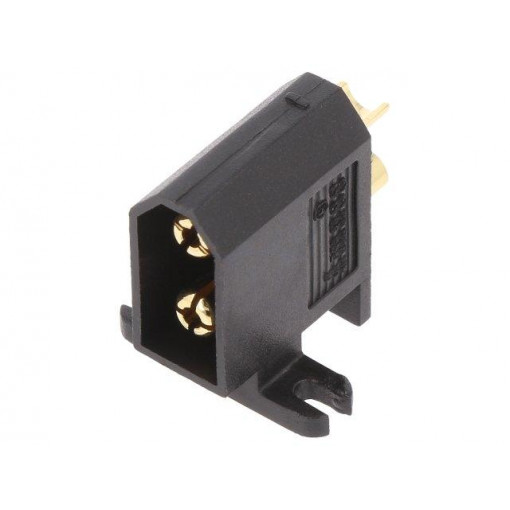 XT60C-M; Socket; DC supply; XT60; male; PIN: 2; soldered; Plating: gold flash; AMASS