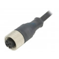 XZCP1164L10; Connection lead; M12; PIN: 5; straight; 10m; plug; 24VAC; 4A; IP67; SCHNEIDER ELECTRIC