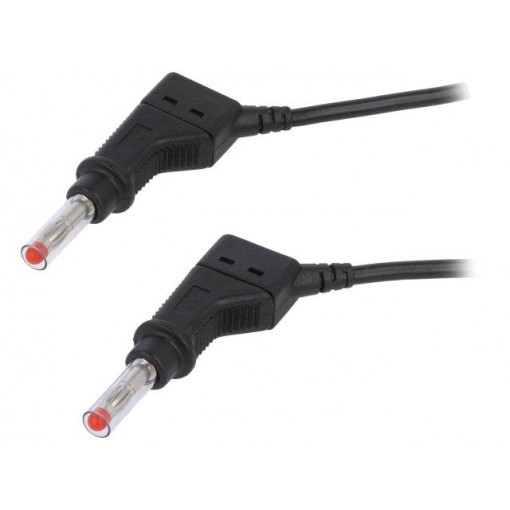 66.9407-05021; Connection cable; 32A; 4mm banana plug-4mm banana plug; black; STÄUBLI