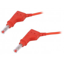 66.9407-20022; Connection cable; 32A; 4mm banana plug-4mm banana plug; Len: 2m; STÄUBLI