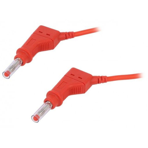 66.9407-20022; Connection cable; 32A; 4mm banana plug-4mm banana plug; Len: 2m; STÄUBLI