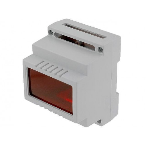 Z100JFCZ ABS V0; Enclosure: for DIN rail mounting; Y: 89mm; X: 69.7mm; Z: 64.7mm; ABS; KRADEX
