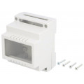 Z100JFP ABS V0; Enclosure: for DIN rail mounting; Y: 89mm; X: 69.7mm; Z: 64.7mm; ABS; KRADEX Z100JFP ABS V0; Enclosure: for DIN rail mounting; Y: 89mm; X: 69.7mm; Z: 64.7mm; ABS; KRADEX