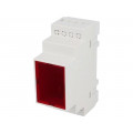 Z106JFCZ PS; Enclosure: for DIN rail mounting; Y: 90mm; X: 35mm; Z: 65mm; grey; KRADEX