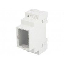 Z106JFP ABS V0; Enclosure: for DIN rail mounting; Y: 90mm; X: 35mm; Z: 65mm; ABS; KRADEX