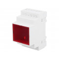 Z107JFCZ ABS V0; Enclosure: for DIN rail mounting; Y: 90mm; X: 52mm; Z: 65mm; ABS; KRADEX