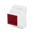 Z107JFCZ PS; Enclosure: for DIN rail mounting; Y: 90mm; X: 52mm; Z: 65mm; grey; KRADEX