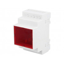 Z107JFCZ PS; Enclosure: for DIN rail mounting; Y: 90mm; X: 52mm; Z: 65mm; grey; KRADEX