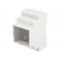 Z107JFP PS; Enclosure: for DIN rail mounting; Y: 90mm; X: 52mm; Z: 65mm; grey; KRADEX