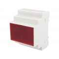 Z108JF PS; Enclosure: for DIN rail mounting; Y: 90mm; X: 70mm; Z: 65mm; grey; KRADEX