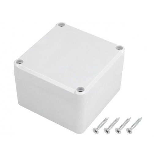 Z111J PS; Enclosure: multipurpose; X: 80mm; Y: 82mm; Z: 55mm; polystyrene; grey; KRADEX
