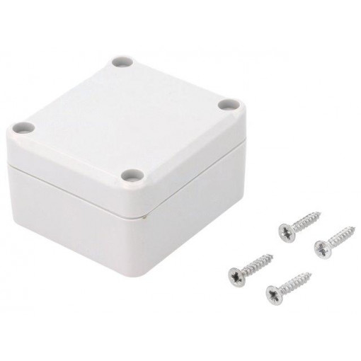 Z117J PS; Enclosure: multipurpose; X: 57mm; Y: 63mm; Z: 37mm; polystyrene; grey; KRADEX