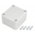 Z117JH PS; Enclosure: multipurpose; X: 57mm; Y: 63mm; Z: 37mm; polystyrene; grey; KRADEX