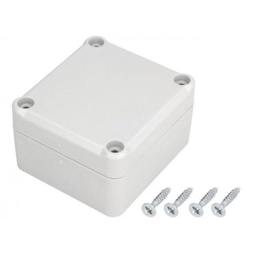 Z117JH PS; Enclosure: multipurpose; X: 57mm; Y: 63mm; Z: 37mm; polystyrene; grey; KRADEX
