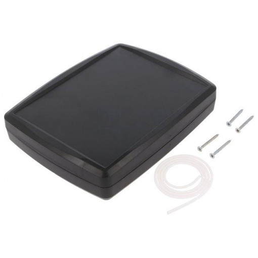 Z124H; Enclosure: multipurpose; X: 144mm; Y: 184mm; Z: 38mm; ABS; black; IP65; KRADEX Z124H; Enclosure: multipurpose; X: 144mm; Y: 184mm; Z: 38mm; ABS; black; IP65; KRADEX