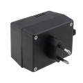 Z21; Enclosure: for power supplies; X: 55mm; Y: 82mm; Z: 64mm; black; KRADEX