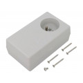 Z31J; Enclosure: for power supplies; X: 71mm; Y: 120mm; Z: 45mm; grey; KRADEX
