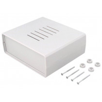 Z4AJW; Enclosure: with panel; vented; X: 159mm; Y: 139mm; Z: 59mm; grey; KRADEX