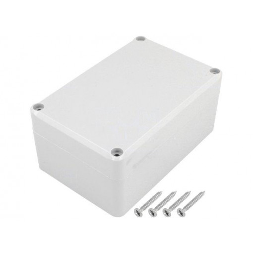 Z57JH ABS; Enclosure: multipurpose; X: 78mm; Y: 118mm; Z: 54mm; ABS; grey; gasket; KRADEX