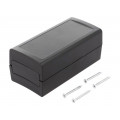 Z99; Enclosure: with panel; X: 60mm; Y: 120mm; Z: 51mm; ABS; black; IP53; KRADEX Z99; Enclosure: with panel; X: 60mm; Y: 120mm; Z: 51mm; ABS; black; IP53; KRADEX