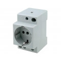 Z-SD230; F-type socket (Schuko); DIN; Input: L+N; EATON ELECTRIC