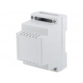 Z102J ABS V0; Enclosure: for DIN rail mounting; Y: 89mm; X: 53mm; Z: 65mm; ABS; KRADEX Z102J ABS V0; Enclosure: for DIN rail mounting; Y: 89mm; X: 53mm; Z: 65mm; ABS; KRADEX