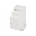 Z106J ABS V0; Enclosure: for DIN rail mounting; Y: 90mm; X: 35mm; Z: 65mm; ABS; KRADEX
