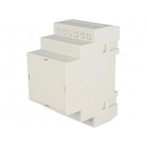 Z107J ABS V0; Enclosure: for DIN rail mounting; Y: 90mm; X: 52mm; Z: 65mm; ABS; KRADEX