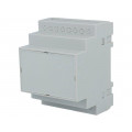 Z108J PS; Enclosure: for DIN rail mounting; Y: 90mm; X: 70mm; Z: 65mm; grey; KRADEX