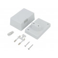 Z10AJ ABS; Enclosure: for power supplies; X: 54mm; Y: 81mm; Z: 46mm; ABS; grey; KRADEX