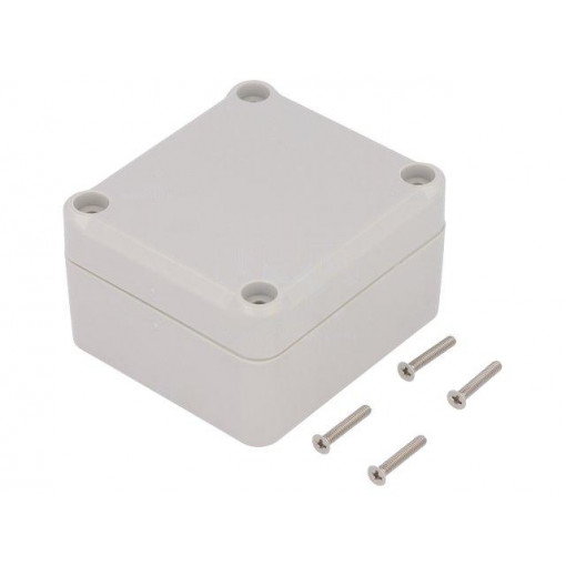 Z117JH TM ABS; Enclosure: multipurpose; X: 57mm; Y: 63mm; Z: 37mm; ABS; grey; gasket; KRADEX