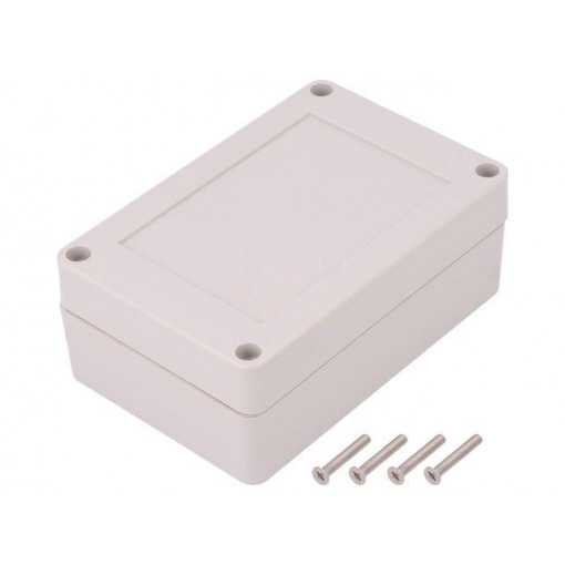 Z128JH TM ABS; Enclosure: multipurpose; X: 70mm; Y: 105mm; Z: 40mm; ABS; grey; gasket; KRADEX