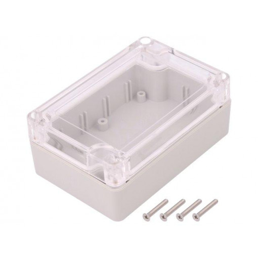 Z128JPH TM ABS-PC; Enclosure: multipurpose; X: 70mm; Y: 105mm; Z: 40mm; ABS; grey; gasket; KRADEX