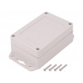Z128UJH TM ABS; Enclosure: multipurpose; X: 70mm; Y: 105mm; Z: 40mm; ABS; grey; gasket; KRADEX
