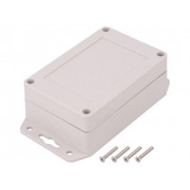 Z128UJH TM ABS; Enclosure: multipurpose; X: 70mm; Y: 105mm; Z: 40mm; ABS; grey; gasket; KRADEX