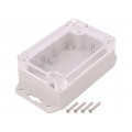 Z128UJPH TM ABS-PC; Enclosure: multipurpose; X: 70mm; Y: 105mm; Z: 40mm; ABS; grey; gasket; KRADEX