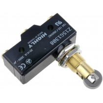 Z15G1308; Microswitch SNAP ACTION; with longitudinal roller; SPDT; Pos: 2; HIGHLY