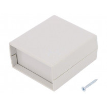 Z60J ABS; Enclosure: with panel; X: 67mm; Y: 74mm; Z: 36mm; ABS; grey; KRADEX Z60J ABS; Enclosure: with panel; X: 67mm; Y: 74mm; Z: 36mm; ABS; grey; KRADEX