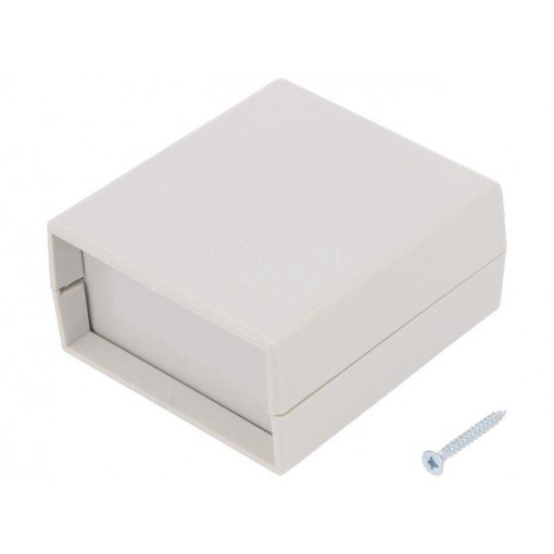 Z60J ABS; Enclosure: with panel; X: 67mm; Y: 74mm; Z: 36mm; ABS; grey; KRADEX Z60J ABS; Enclosure: with panel; X: 67mm; Y: 74mm; Z: 36mm; ABS; grey; KRADEX