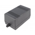 Z66 ABS; Enclosure: for power supplies; X: 65mm; Y: 132mm; Z: 78mm; ABS; black; KRADEX