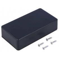 Z76 ABS; Enclosure: multipurpose; X: 60mm; Y: 110mm; Z: 28mm; ABS; black; KRADEX