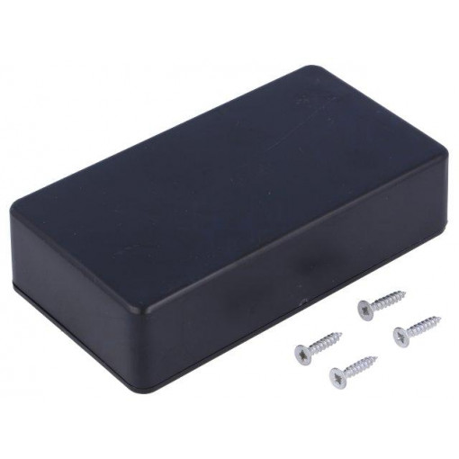 Z76 ABS; Enclosure: multipurpose; X: 60mm; Y: 110mm; Z: 28mm; ABS; black; KRADEX