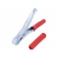 ; Crocodile clip; 120A; Grip capac: max.30mm; Overall len: 195mm; 